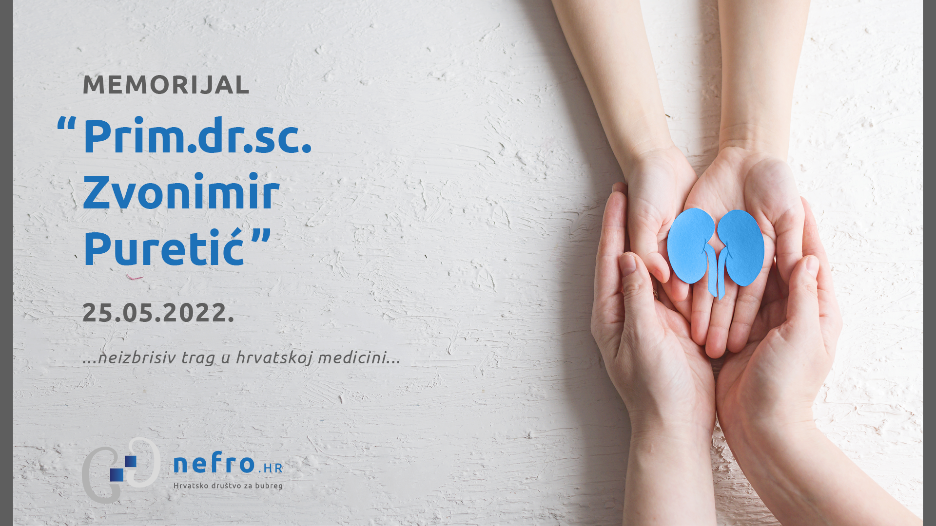 Prim.dr.sc. Zvonimir Puretić - 40 godina od prve transplantacije bubrega u djece u Kliničkom bolničkom centru Zagreb
